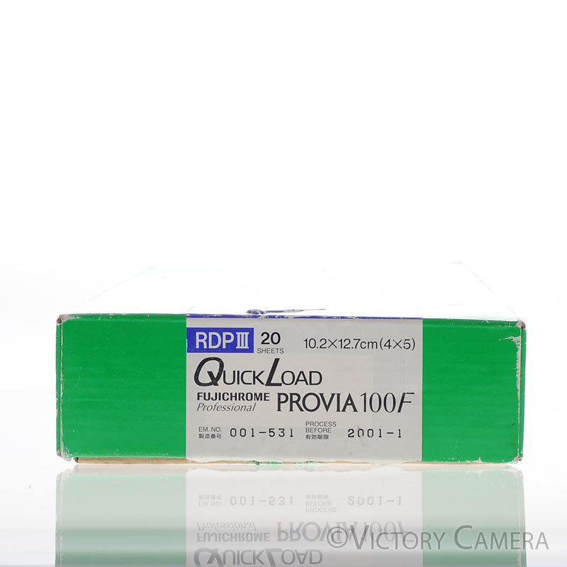 Fuji Fujichrome Provia 100F 4x5 QuickLoad RDP III -Exp. 2001-  [AS-IS] - Victory Camera