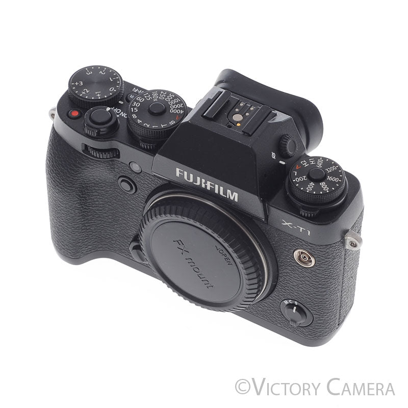 Fuji X-T1 XT1 16.3MP Black Mirrorless Digital Camera Body ~115 Shots- [EXC+] - Victory Camera
