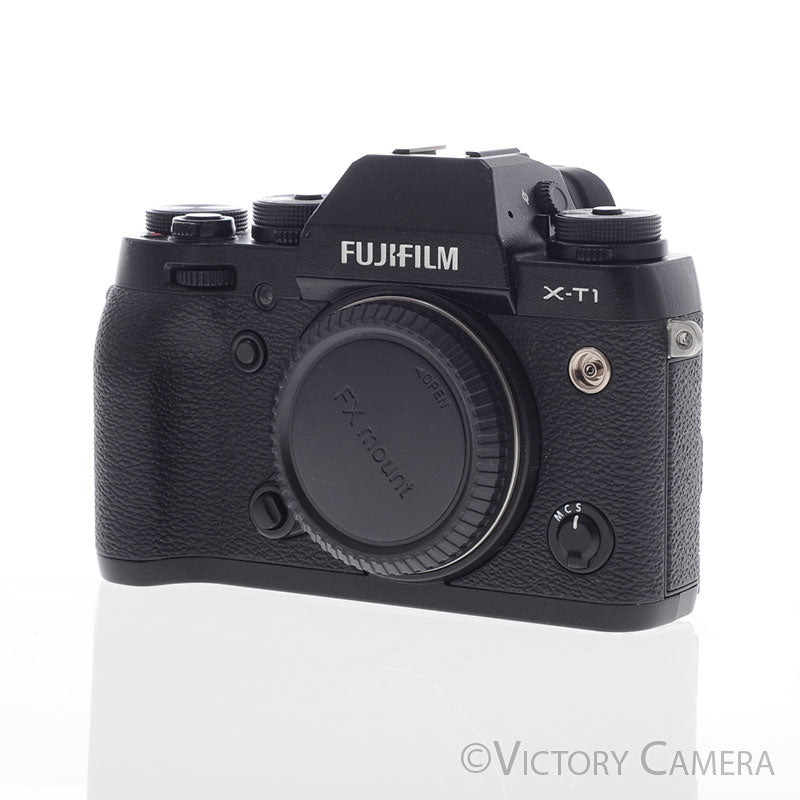 Fuji X-T1 XT1 16.3MP Black Mirrorless Digital Camera Body ~115 Shots- [EXC+] - Victory Camera
