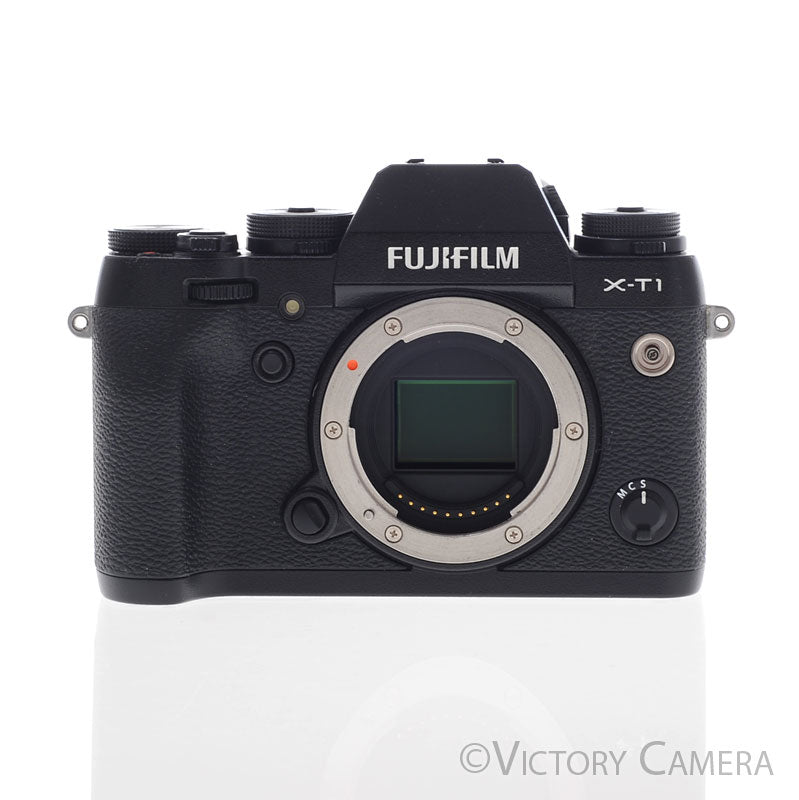 Fuji X-T1 XT1 16.3MP Black Mirrorless Digital Camera Body ~115 Shots- [EXC+] - Victory Camera