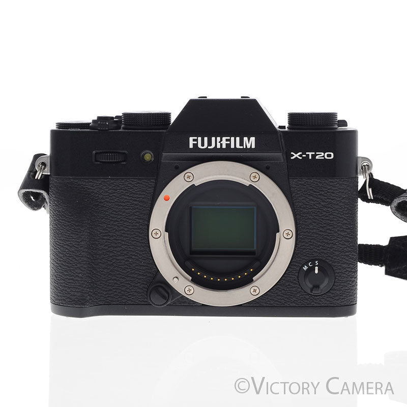 Fuji X-T20 XT20 Black 24MP Mirrorless Digital Camera Body [EXC+] - Victory Camera