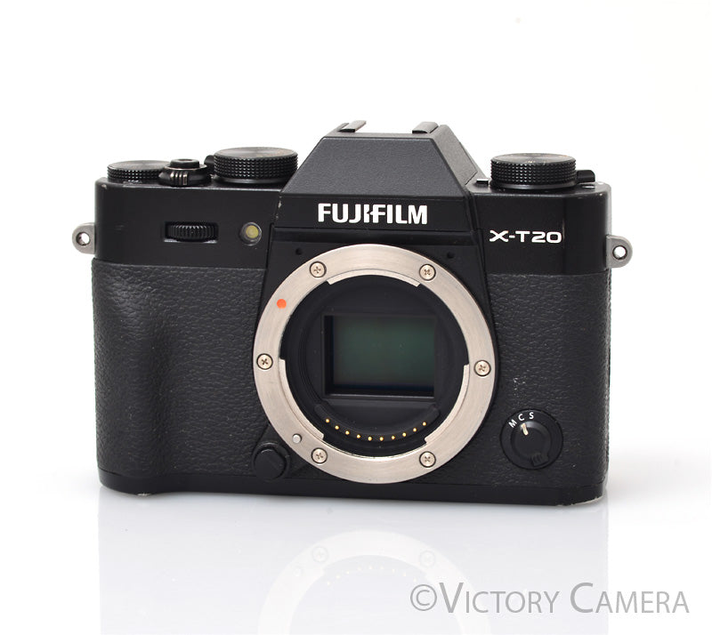 Fuji X-T20 Black 24MP Mirrorless Digital Camera Body [EXC-] - Victory Camera