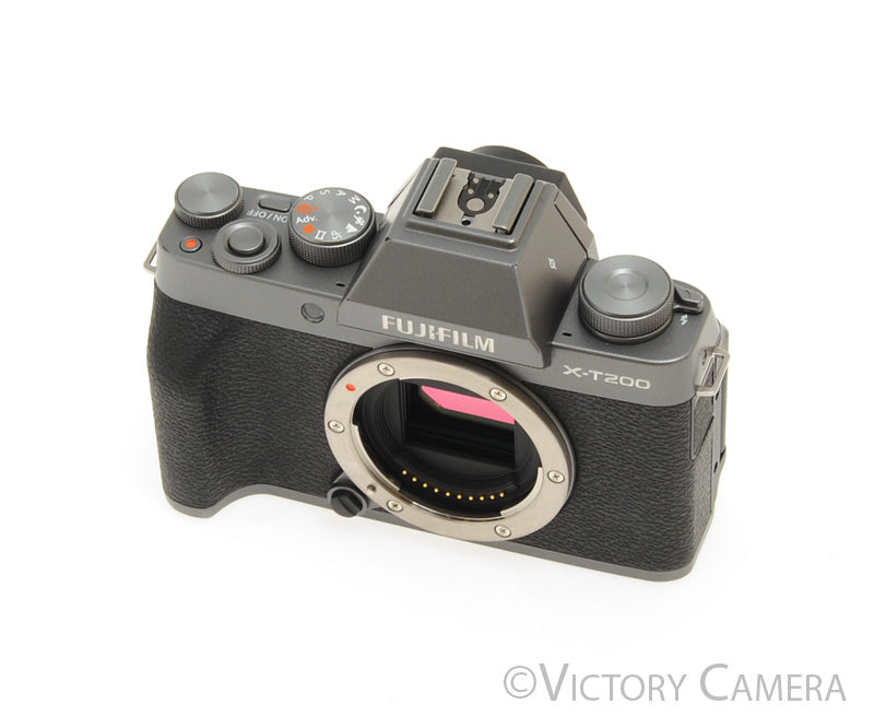 Fuji X-T200 Grey 24MP Mirrorless Digital Camera Body [MINT-]
