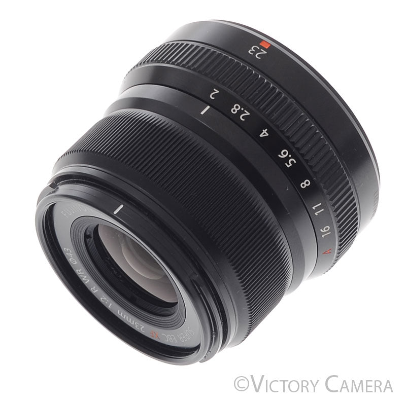 Fuji Fujinon 23mm f2 Super EBC XF R WR Lens w/ Shade [EXC+] - Victory Camera