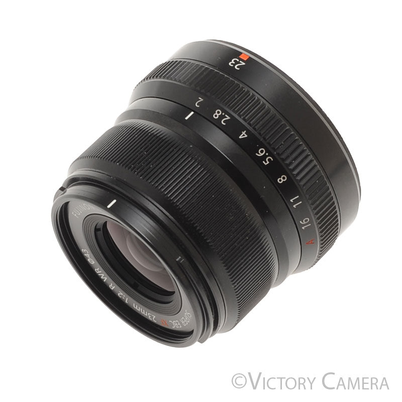Fuji Fujinon 23mm f2 Super EBC XF WR Lens w/ Shade [EXC+] - Victory Camera
