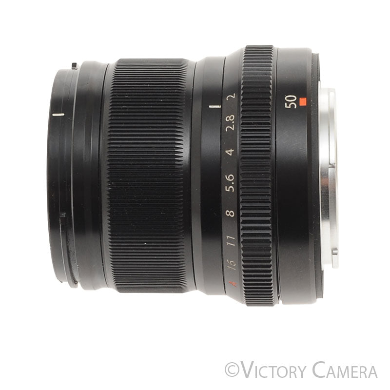 Fuji Fujinon Super EBC 50mm f2 XF R WR Prime Lens for X Mount w/ Shade [EXC-] - Victory Camera