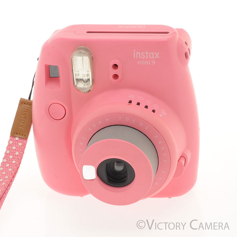 Fuji Fujifilm Instax Mini 9 Pink Instant Film Camera w/ Case [EXC] - Victory Camera