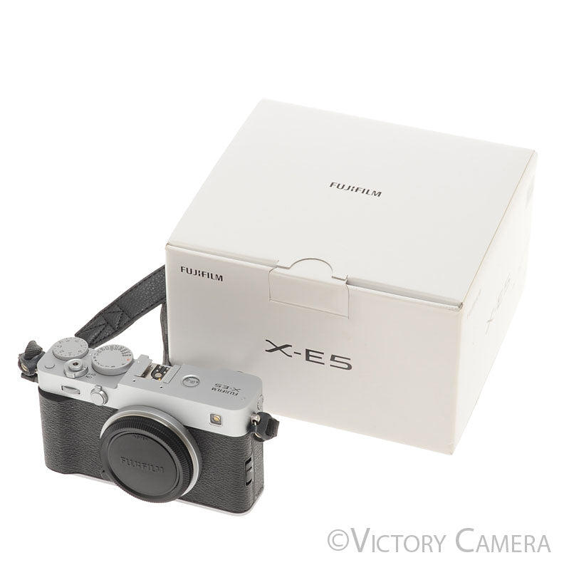 Fuji X-E5 Chrome 40.2MP Mirrorless Camera Body [EXC+] - Victory Camera