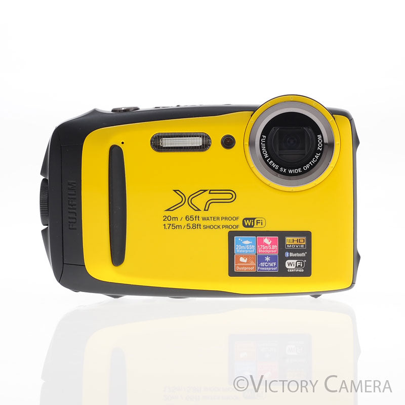 Fuji Fujifilm FinePix XP-130 Yellow 16MP Waterproof Shockproof [MINT-] - Victory Camera