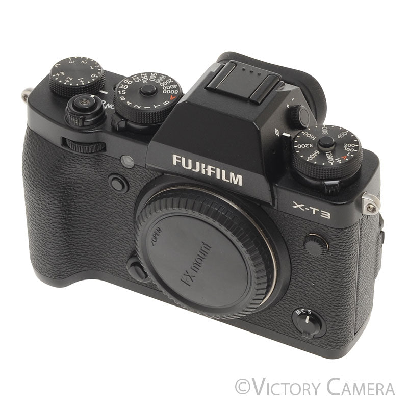 FUJI Fujifilm X-T3 XT3 26.1MP Black Mirrorless Camera Body [EXC+] - Victory Camera