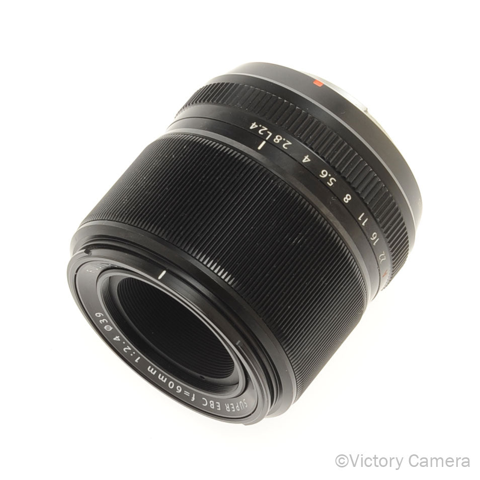 Fuji Fujinon Aspherical 60mm f2.4 Super EBC Macro Lens for X Mount [EXC+] - Victory Camera