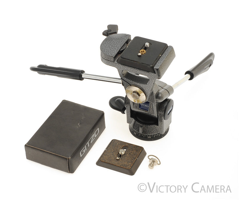 Gitzo G1372 G 1372 3 Way Tripod Head w/ Two QR Plates [EXC] - Victory Camera