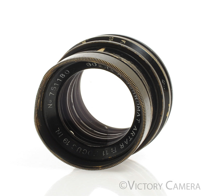 Goerz 19&quot; F11 Apochromat Uncoated Barrel Lens [Good] - Victory Camera