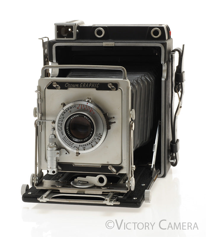 Graflex Crown Graphic 4x5 View Camera w/ 127mm f4.7 Ektar Lens  [EXC+] - Victory Camera