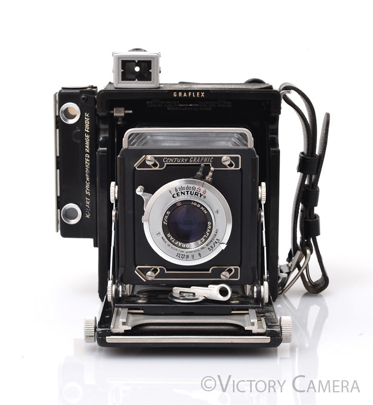 Baby Century Graphic 2 1/4"x3 1/4"  Camera, 103mm f4.5 Lens, 120 Back [EXC] - Victory Camera