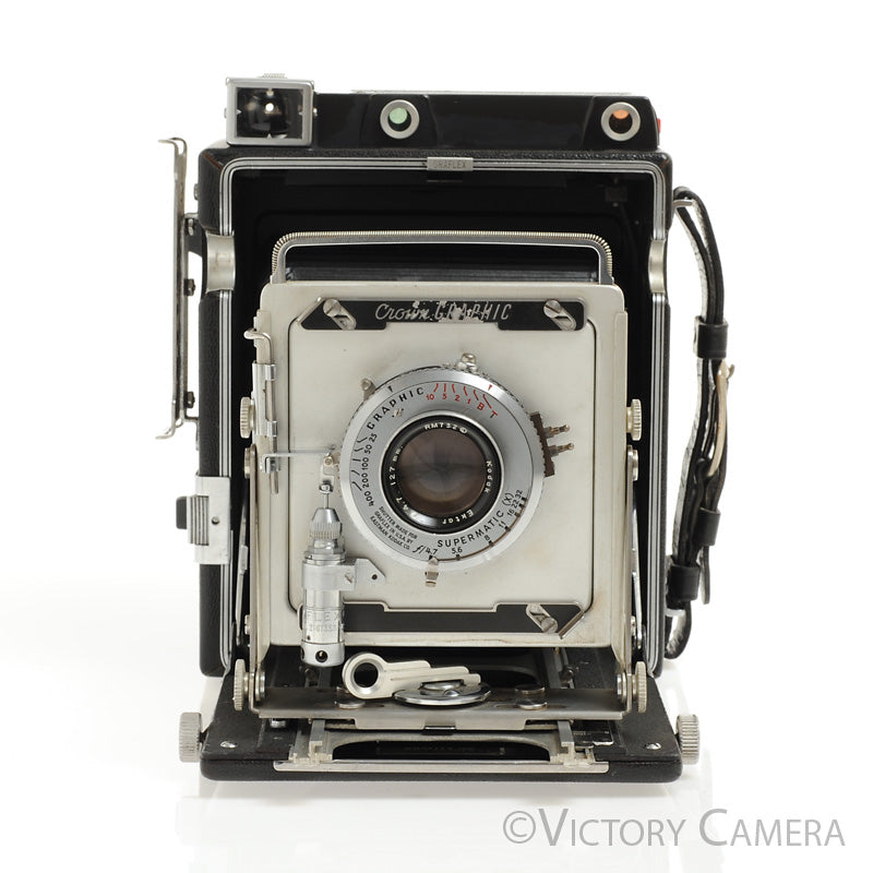 Graflex Crown Graphic 4x5 View Camera w/ 127mm f4.7 Ektar Lens [EXC] - Victory Camera
