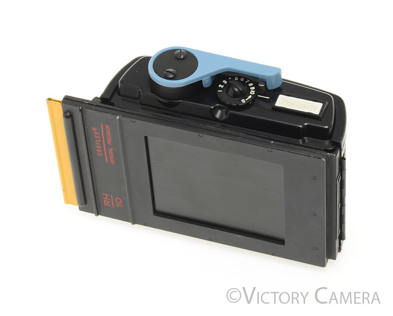Graflex XL 6x7 10 Exposure RH10 120 Film Back Blue Lever [EXC] - Victory Camera
