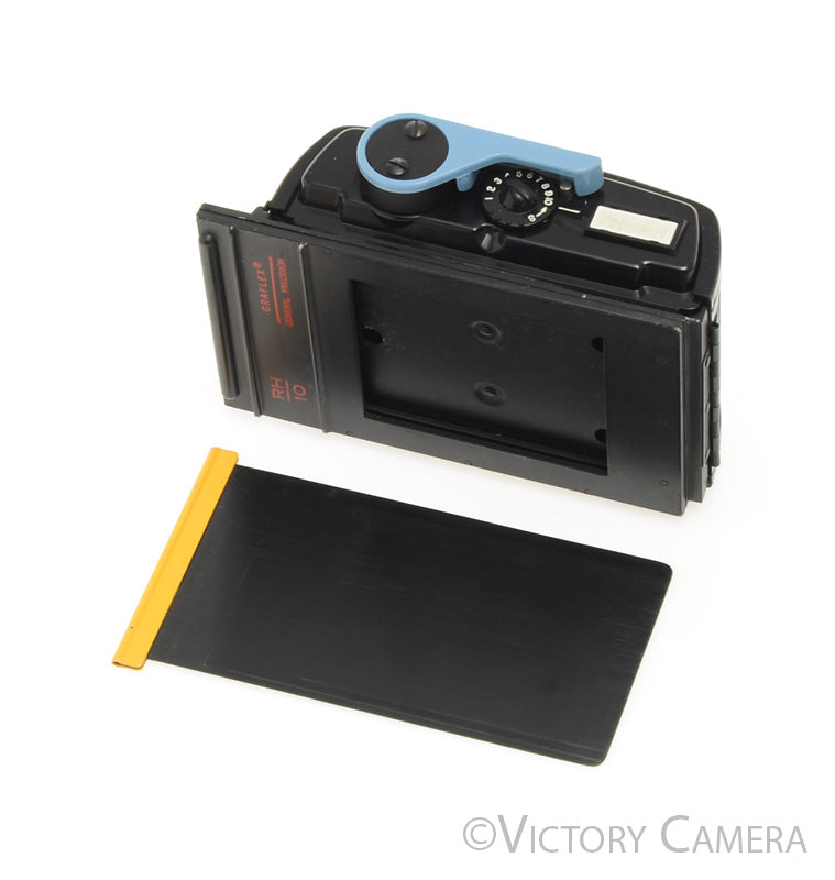 Graflex XL 6x7 10 Exposure RH10 120 Film Back Blue Lever [EXC] - Victory Camera