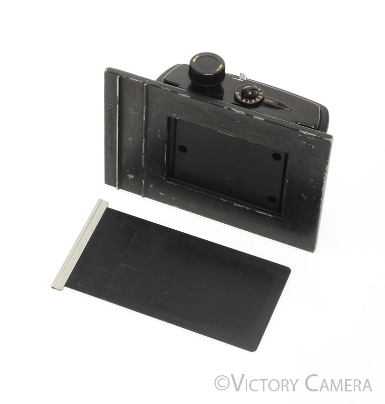 Graflex Baby Graphic 3 1/4 x 4 1/4 6x9 120 Roll Film Back [EXC] - Victory Camera