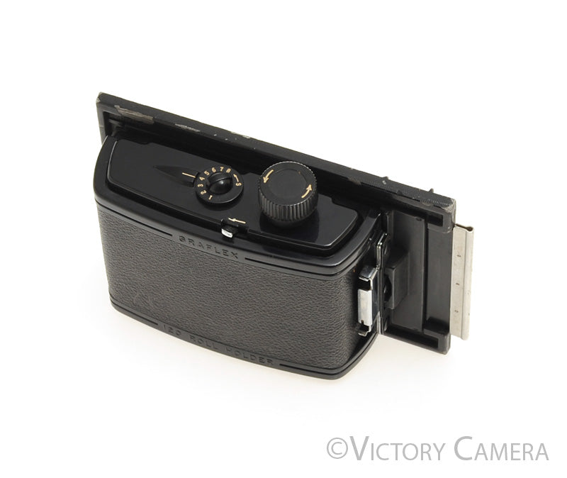 Graflex Baby Graphic 3 1/4 x 4 1/4 6x9 120 Roll Film Back [EXC] - Victory Camera