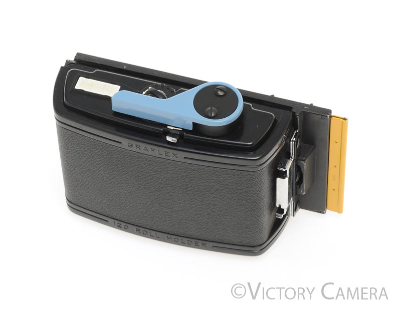 Graflex XL 6x7 10 Exposure RH10 120 Film Back Blue Lever [EXC] - Victory Camera