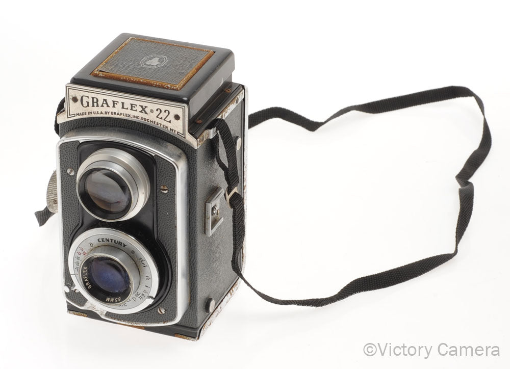 Graflex 22 TLR Model 400 6x6 120mm Camera w/ Graftar 85mm f2.8 [BAR] - Victory Camera