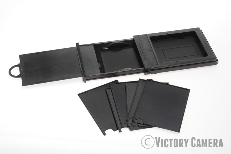 Graflex Grafmatic Rapid 4x5 View Camera Film Holder w/ Six Septums - Victory Camera