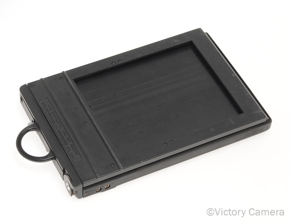 Graflex Grafmatic Rapid 4x5 View Camera Film Holder w/ Six Septums [EX