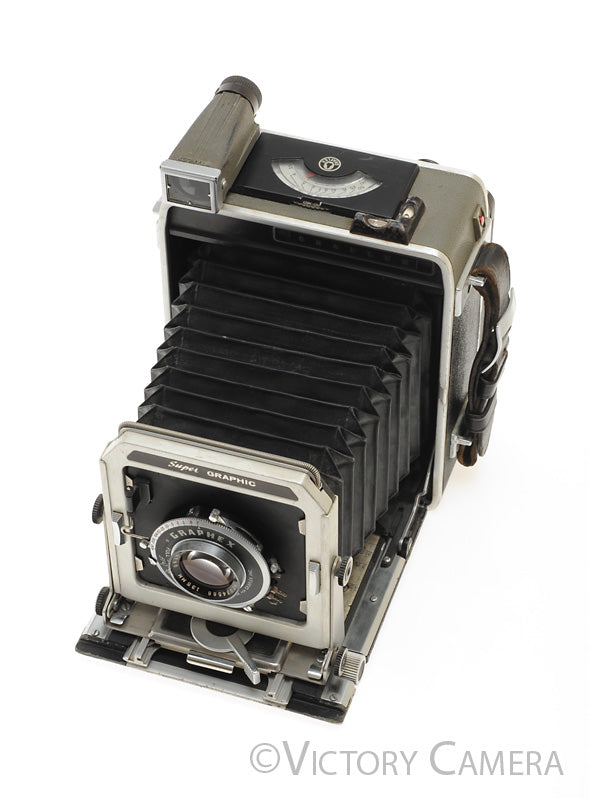 Graflex Super Graphic 4x5 Field Camera w/ Optar 135mm f4.7 Lens [EXC-] - Victory Camera