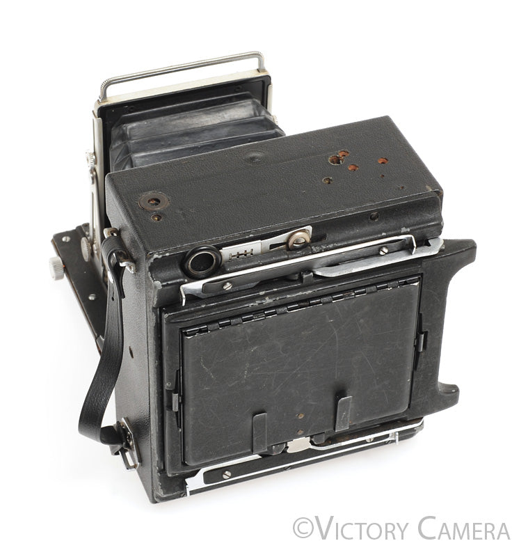 Graflex Crown Graphic 4x5 View Camera with 135mm f4.7 Graflex Optar Lens - Victory Camera