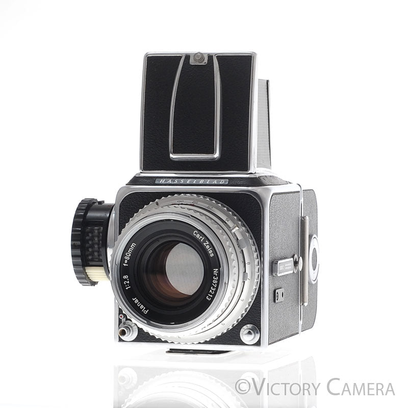Hasselblad 500c Chrome Medium Format Camera w/ 80mm Lens 12 Back [EXC-] - Victory Camera