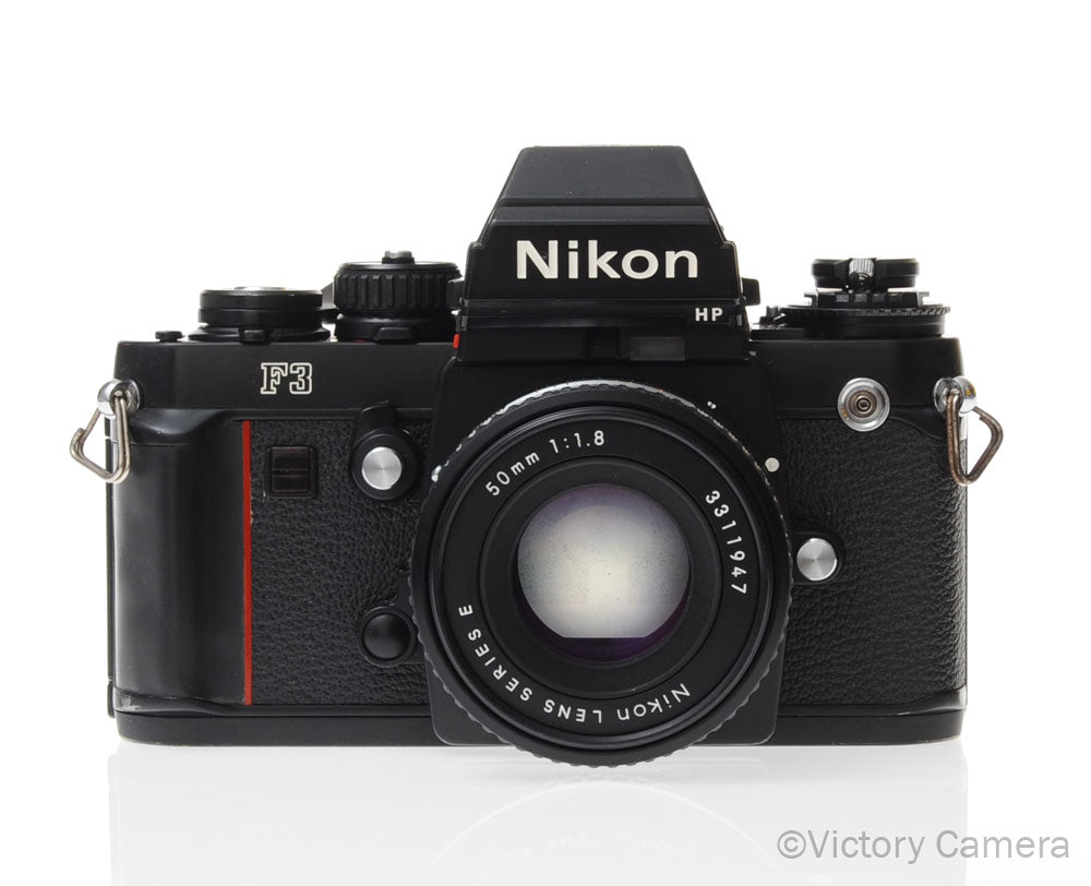 Nikon F3 HP F3HP 35mm Film Camera w/ Nikon 50mm f1.8 AI-s Lens [EXC]