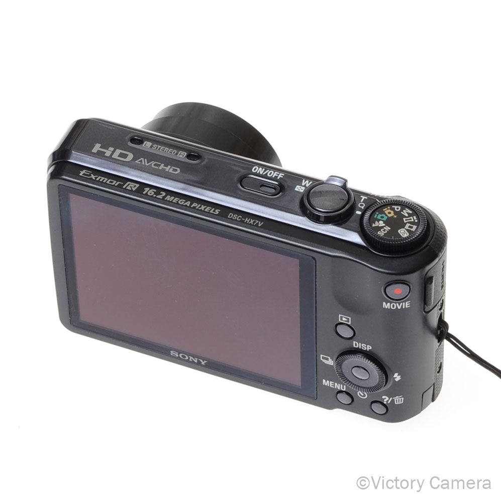 Sony CyberShot DSC-HX7V 16MP Digital Point & Shoot Camera (Black) [EXC+] - Victory Camera