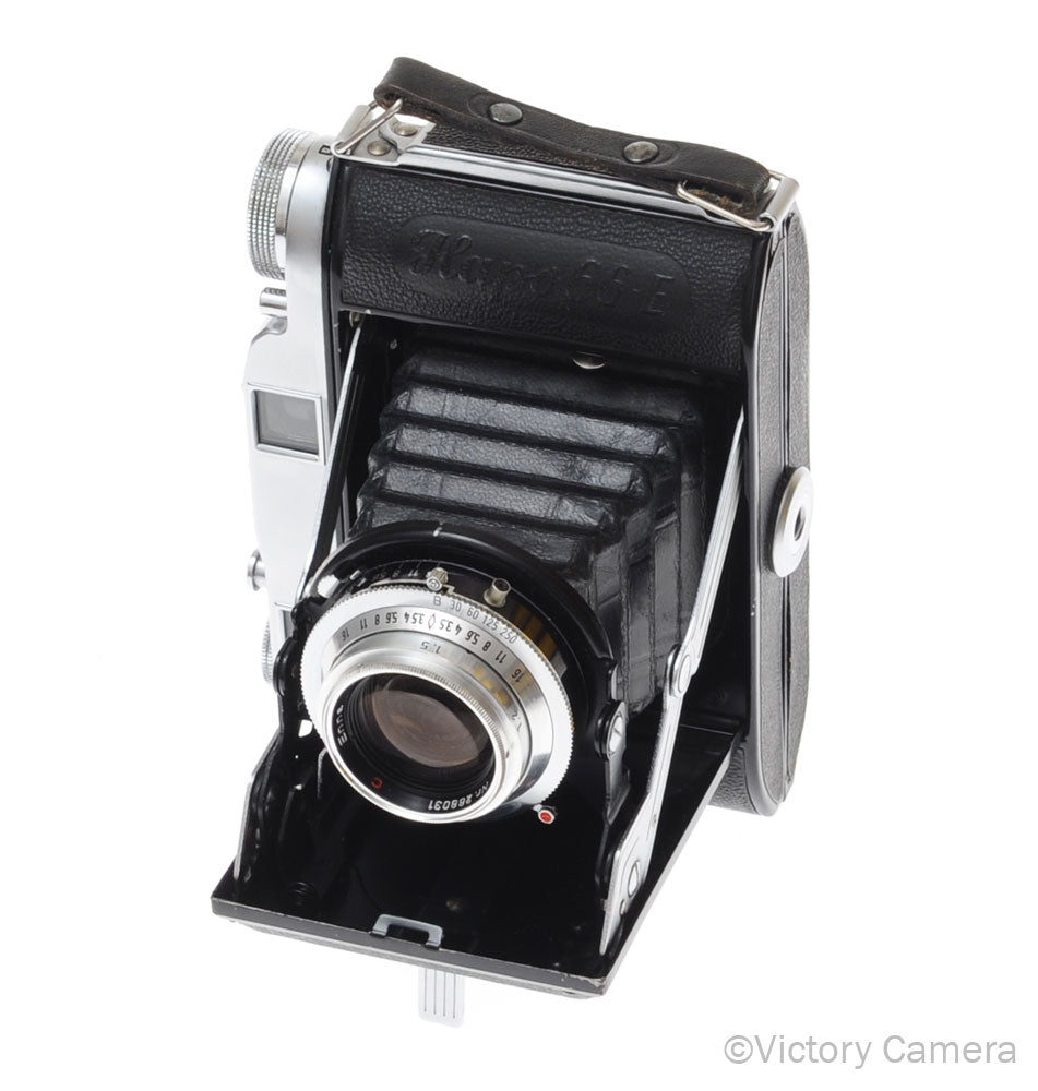 Hapo 66E 6x6 Medium Format Rangefinder Folding Camera w/ 75mm f3.5 Lens [EXC-] image 2