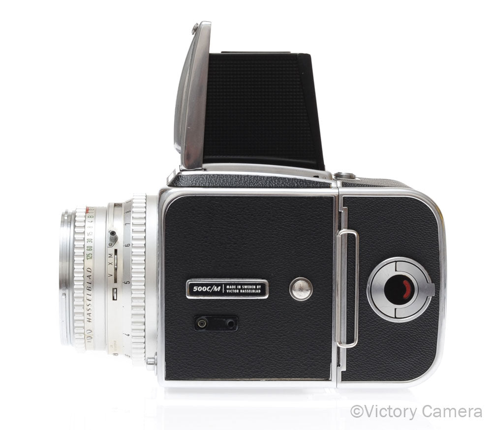 Hasselblad 500c/m Chrome Medium Format Camera w/ 80mm T* Lens A12 [EXC] image 3