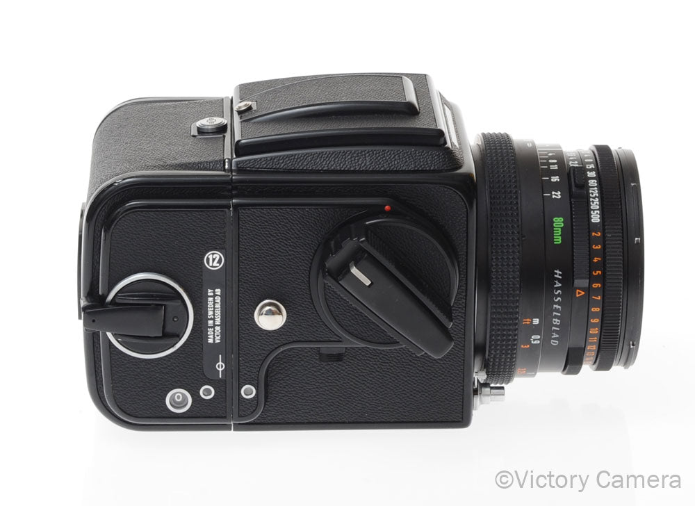 Hasselblad 500c/m Black Medium Format Camera w/ 80mm CF T* Lens A [EXC+] - Victory Camera