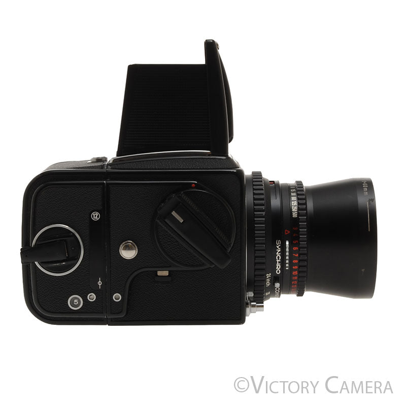 Hasselblad 500c/m 500cm Black Camera 60mm T* F3.5  Lens A12 WLF [EXC+] - Victory Camera