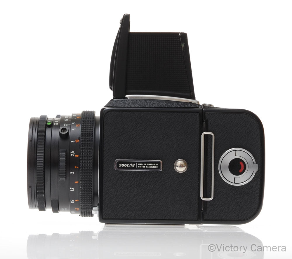 Hasselblad 500c/m Black Medium Format Camera w/ 80mm CF T* Lens A12 [EXC] - Victory Camera