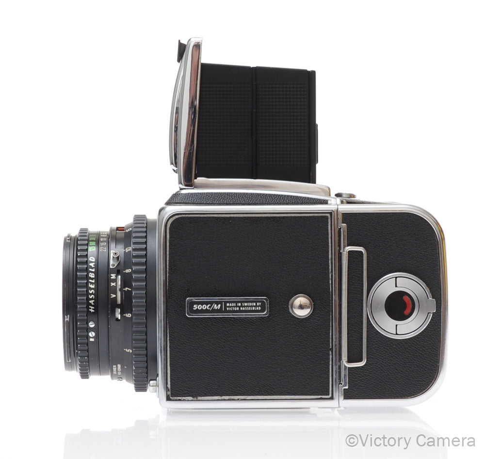 Hasselblad 500c/m Chrome Medium Format Camera w/ 80mm T* Lens A12 [EXC] - Victory Camera