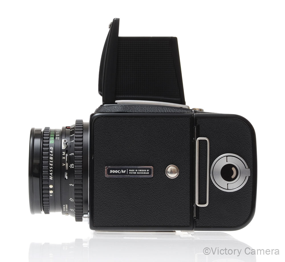 Hasselblad 500c/m Black Medium Format Camera w/ 80mm T* Lens A12 [EXC+] image 3