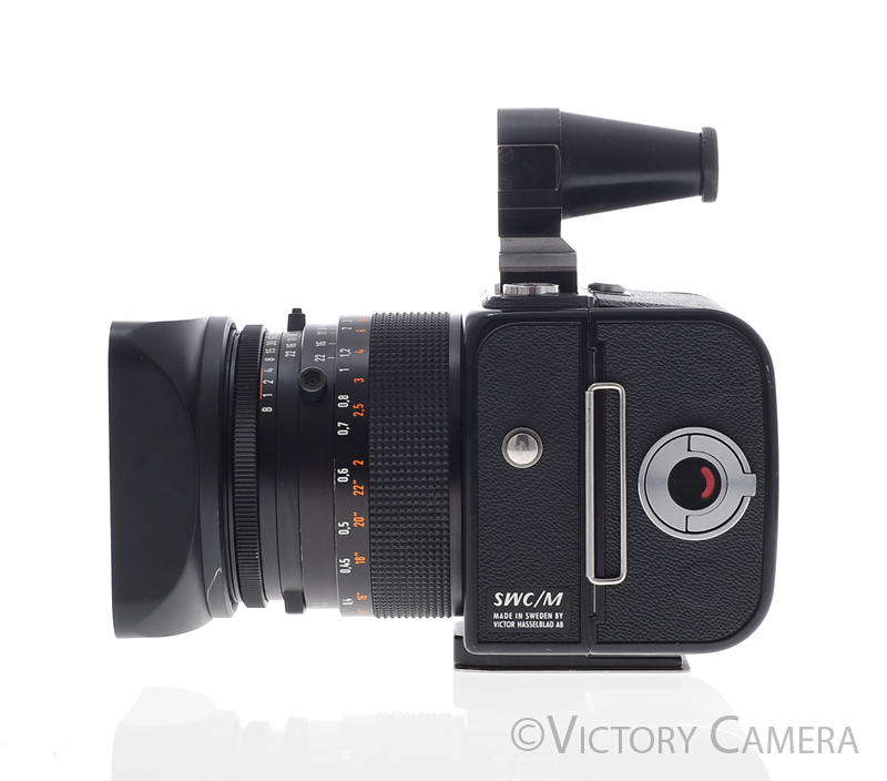 Hasselblad Black SWC/M Biogon 38mm f4.5 CF T* Lens A12 + Finder [EXC] - Victory Camera