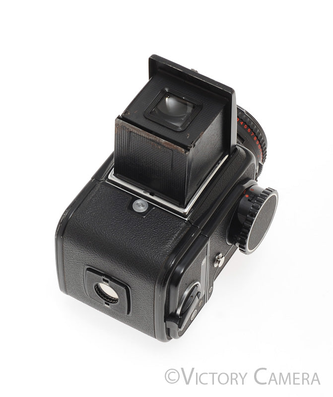 Hasselblad 500c/m 500cm Black Camera 80mm T* Lens A12 WLF  [EXC] - Victory Camera