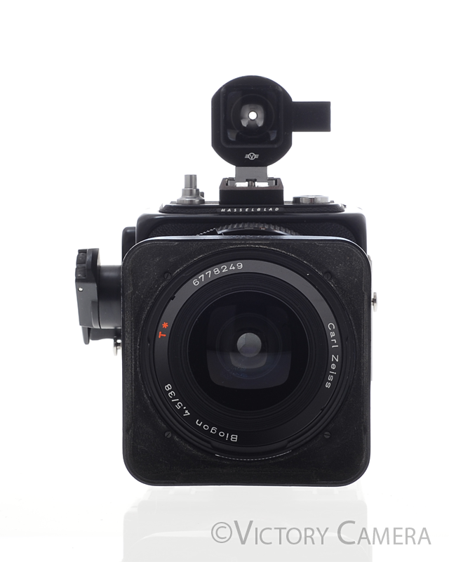Hasselblad Black SWC/M Biogon 38mm f4.5 CF T* Lens A12 + Finder [EXC]