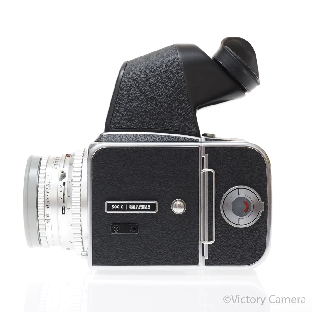 Hasselblad 500c/m Chrome Med. Format Camera w/ 80mm Lens A12 Back [EXC] image 4