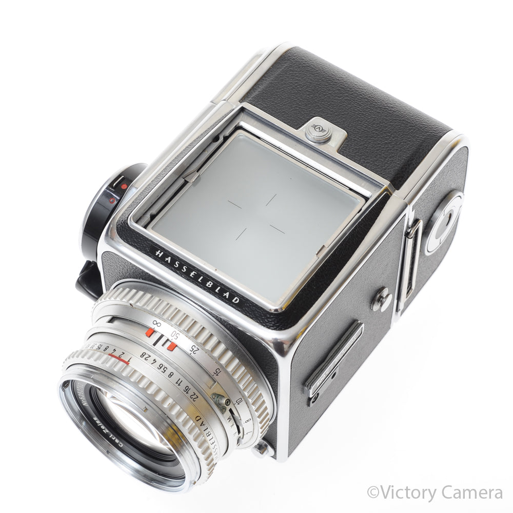 Hasselblad 500C/M 本体 A12 Hasselblad 500c/m Chrome Med. Format Camera w/ 80mm Lens A12 Back [EXC