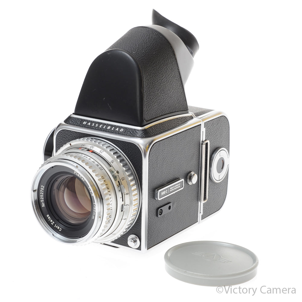 Hasselblad 500c/m Chrome Med. Format Camera w/ 80mm Lens A12 Back [EXC] image 8