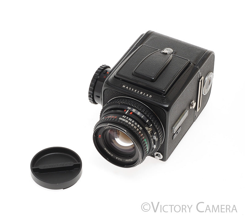 Hasselblad 500c/m 500cm Black Camera 80mm T* Lens A12 WLF  [EXC] - Victory Camera