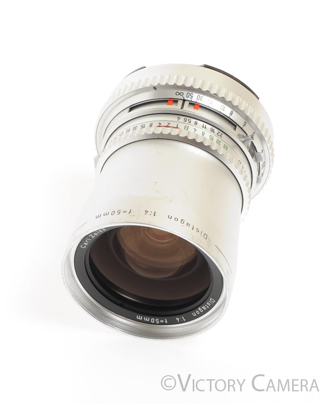 Hasselblad Zeiss Distagon 50mm f4.0 Chrome C Lens -Good Shutter and Glass-