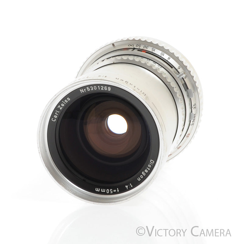 Hasselblad Zeiss Distagon 50mm f4.0 Chrome C Lens -Good Shutter and Glass-
