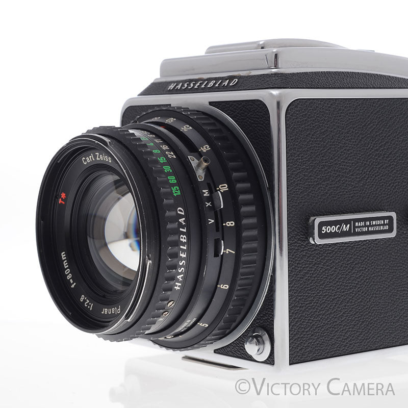 Hasselblad 500c/m Chrome Medium Format Camera w/ 80mm T* Lens A12 [EXC] - Victory Camera